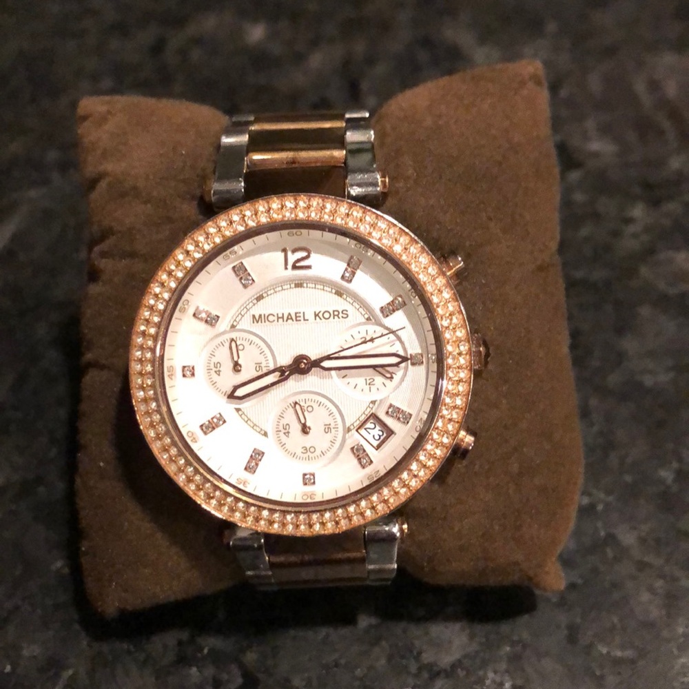 Michael Kors Rose Gold Chronograph Watch